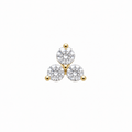 Triple Crystal Screwback Earring