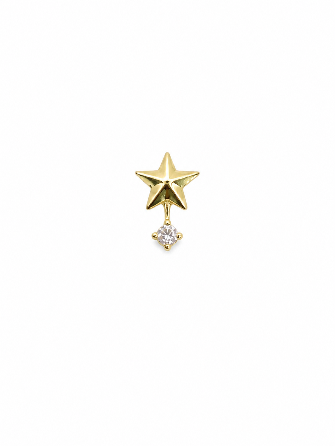 Star Crystal Screwback Earring