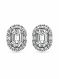 Clear Quartz Aura Studs