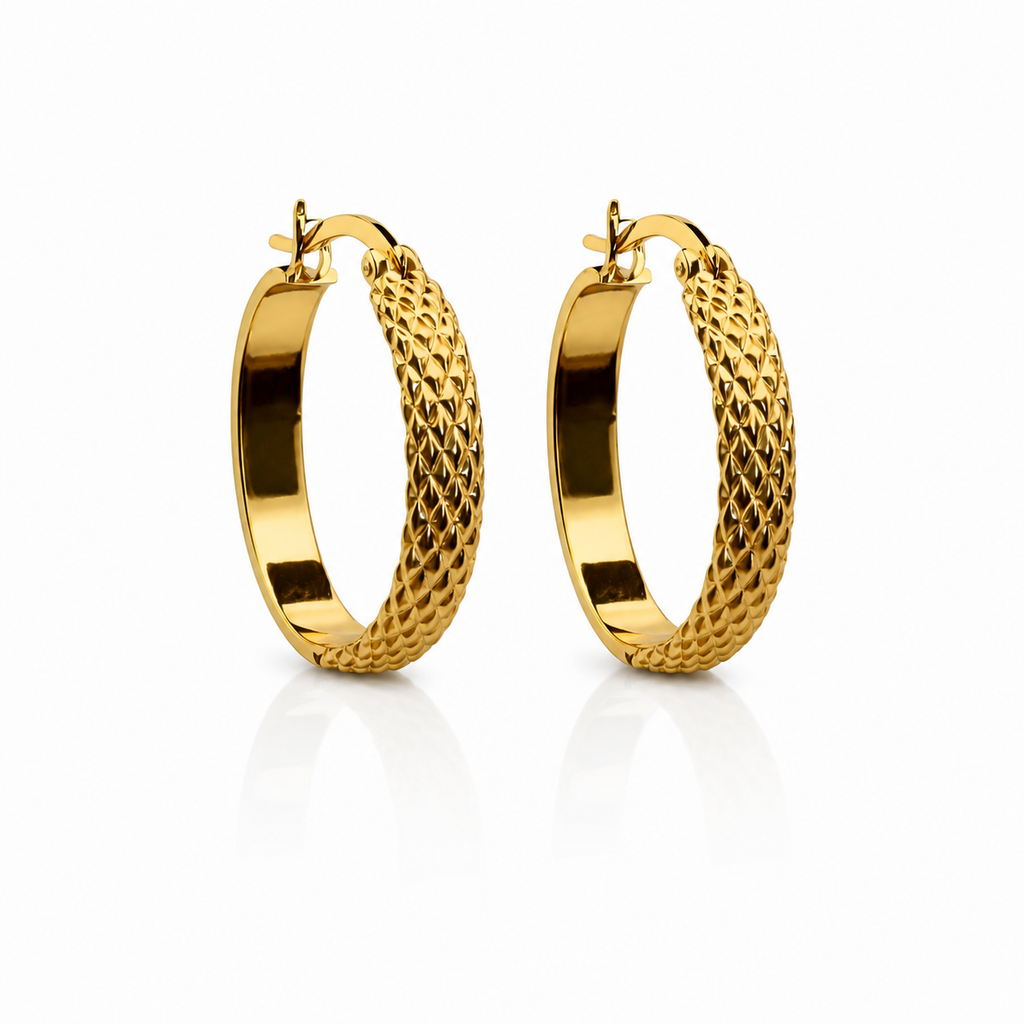 Rachelle Stainless Steel Hoop
