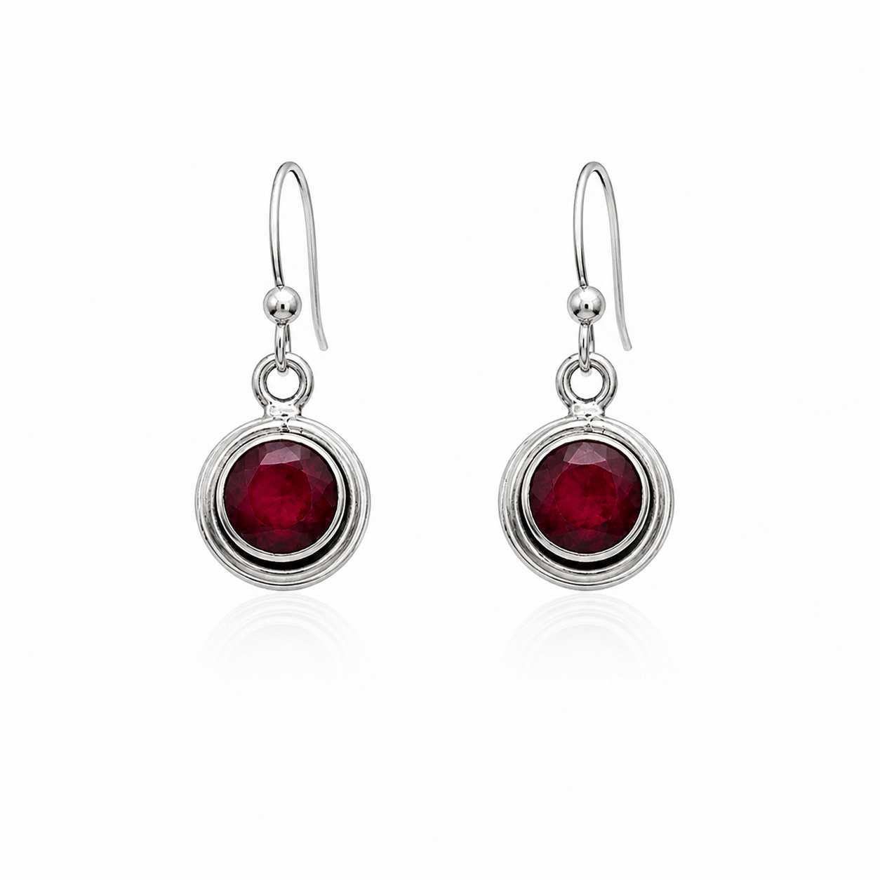 Ruby Dangle Earrings
