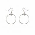 Open Circle Dangle Earrings