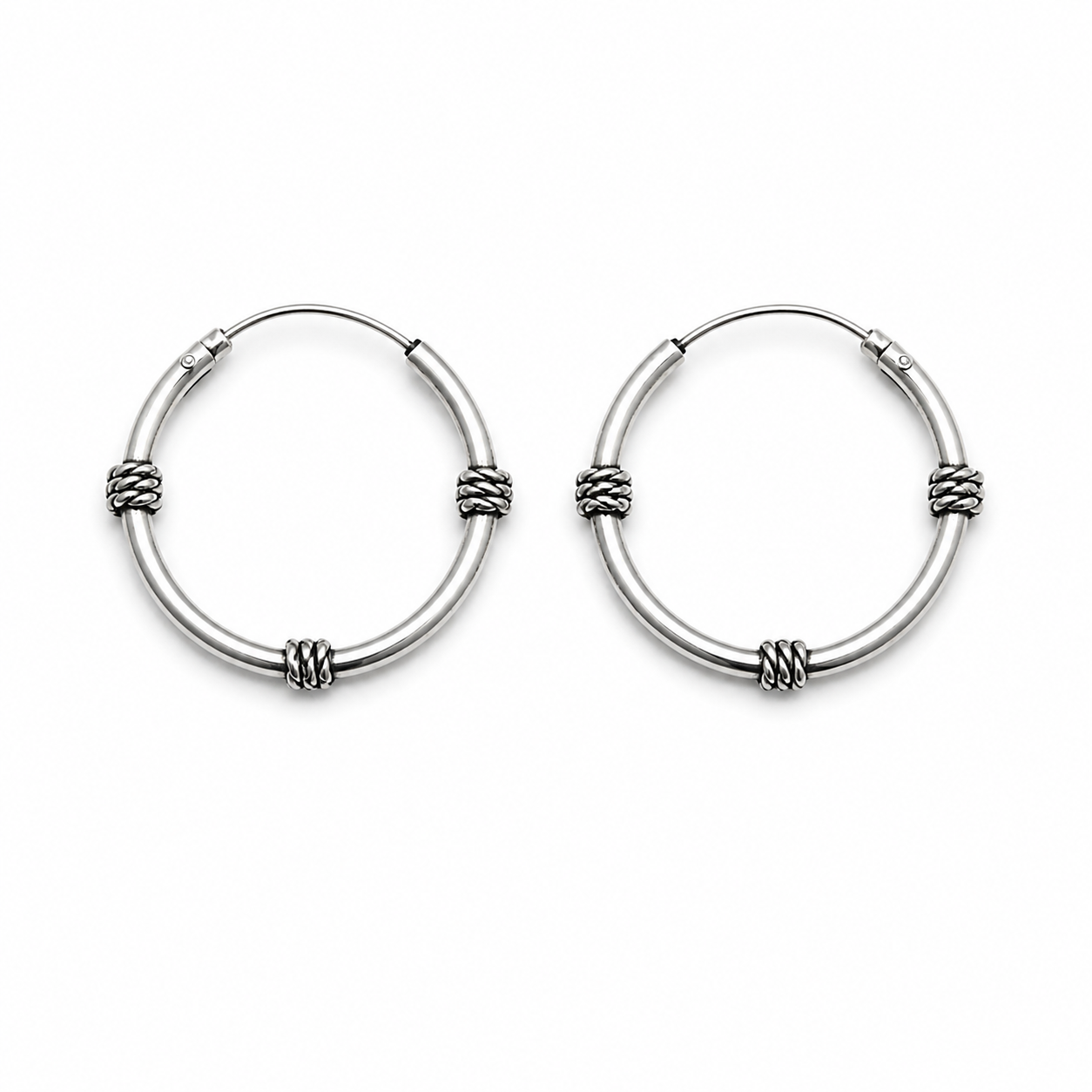 Small Knot Hoop Earrings
