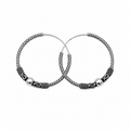 Textured Ball Hoop Earrings