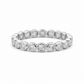 1.9 CT Moissanite Bezel Set Eternity Band
