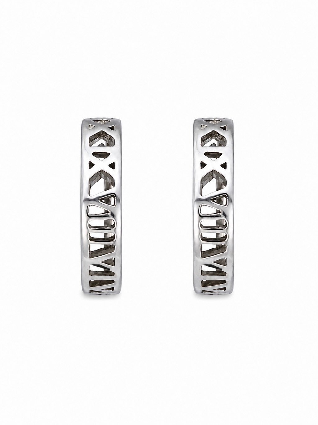Roman Numeral Huggies