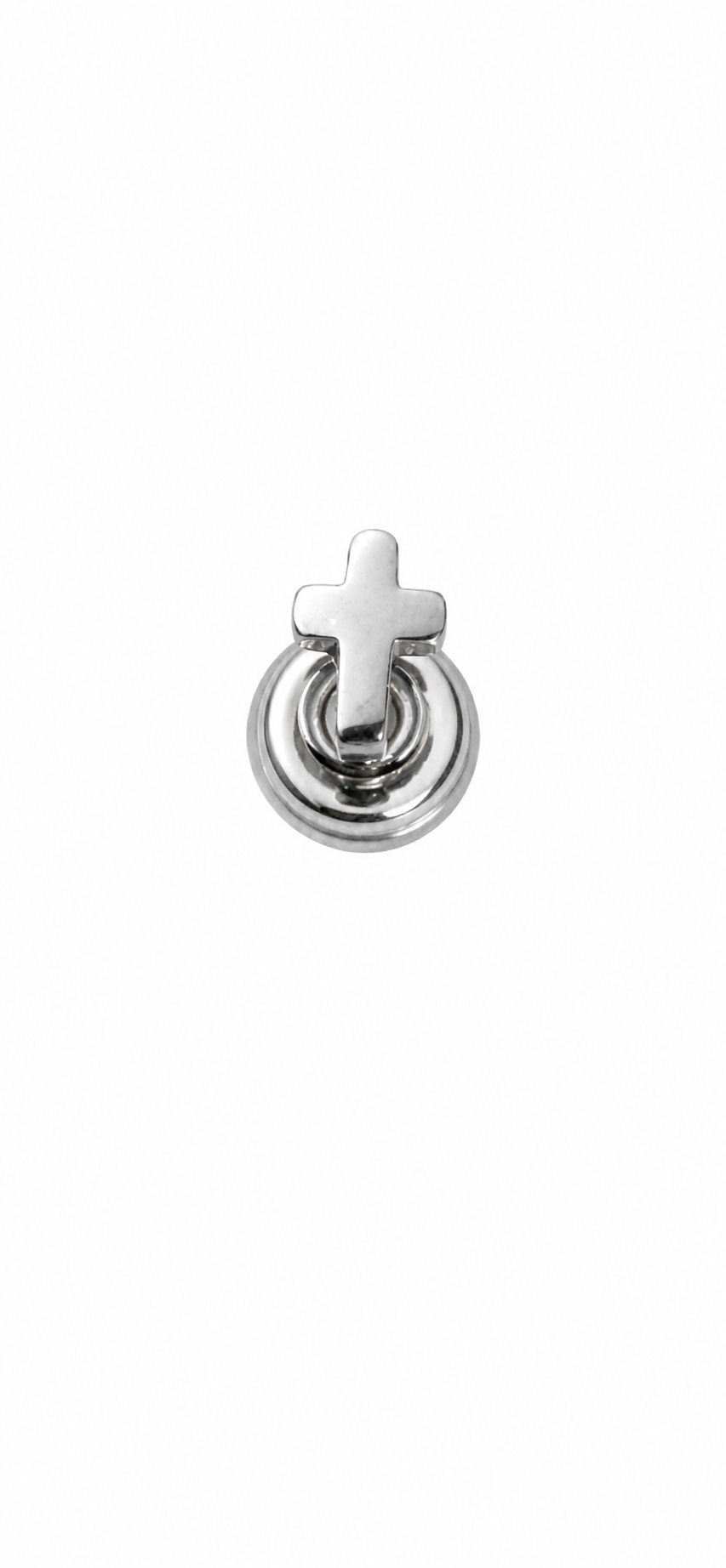 Cross Screwback Earring