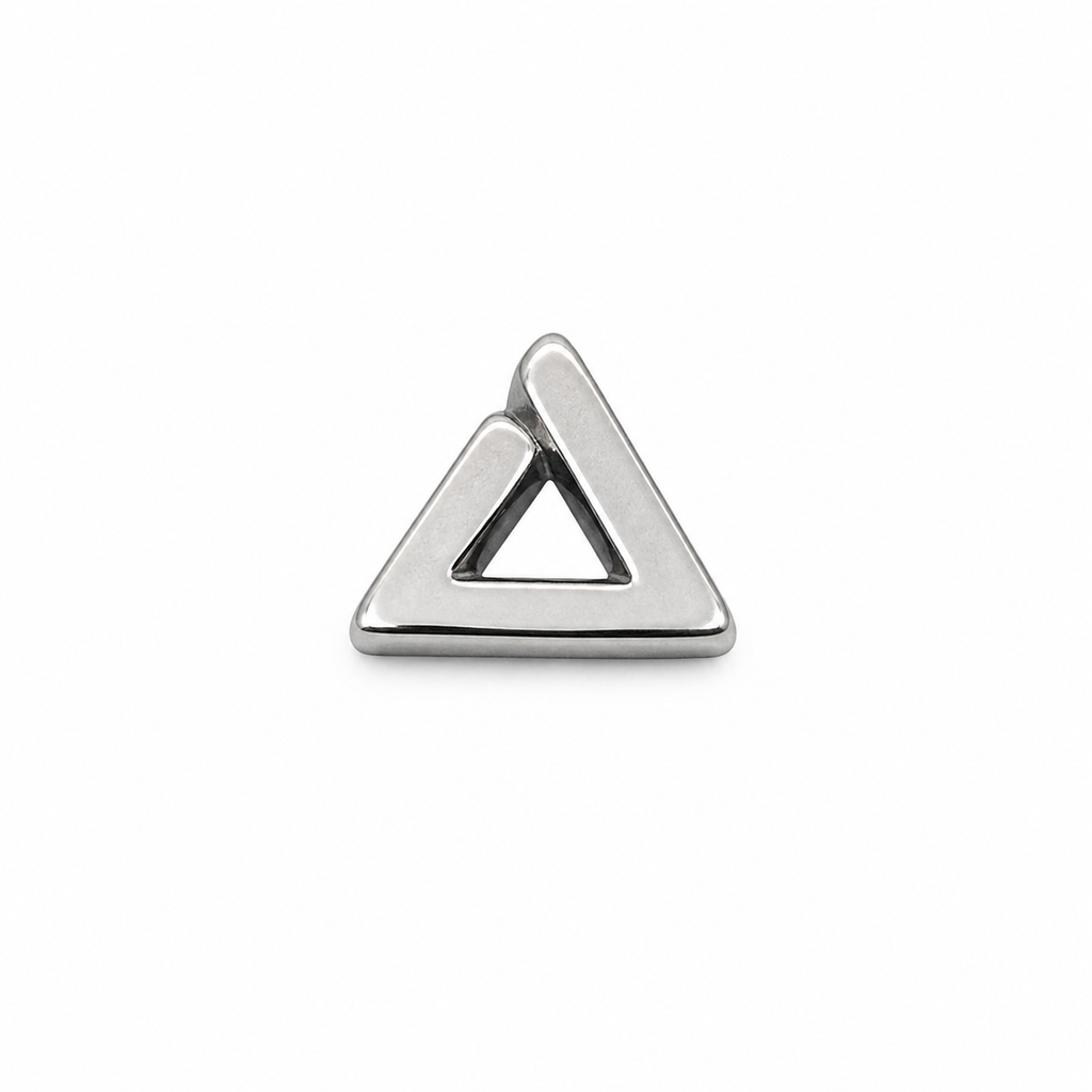 Cutout Triangle Screwback Earring