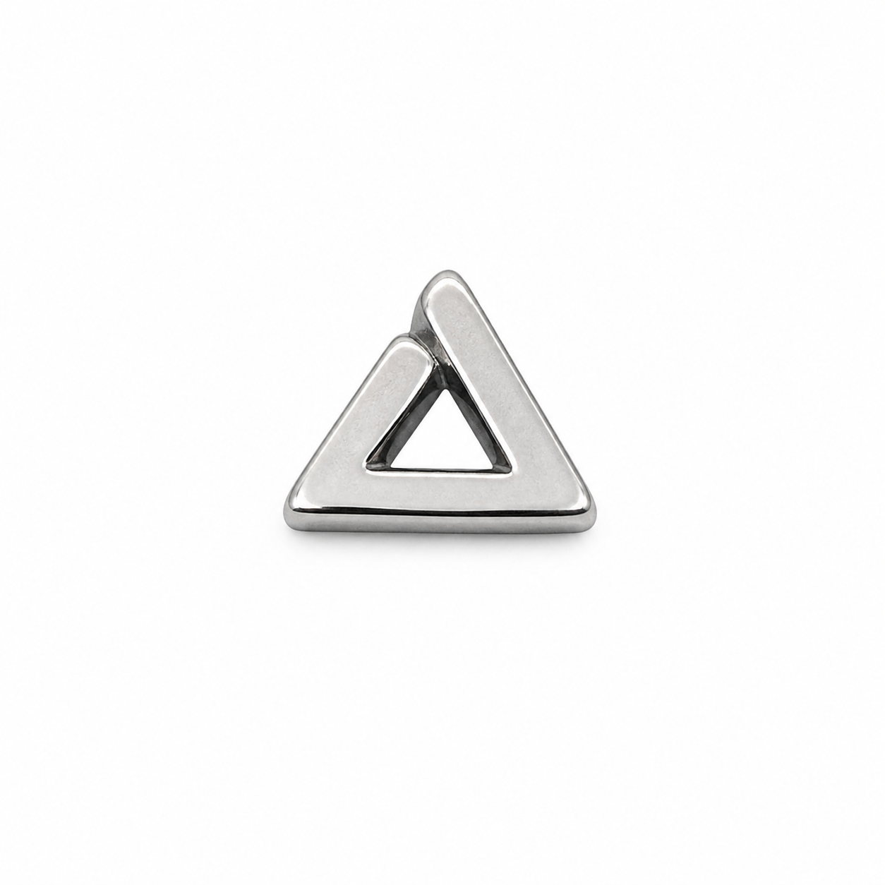 Cutout Triangle Screwback Earring