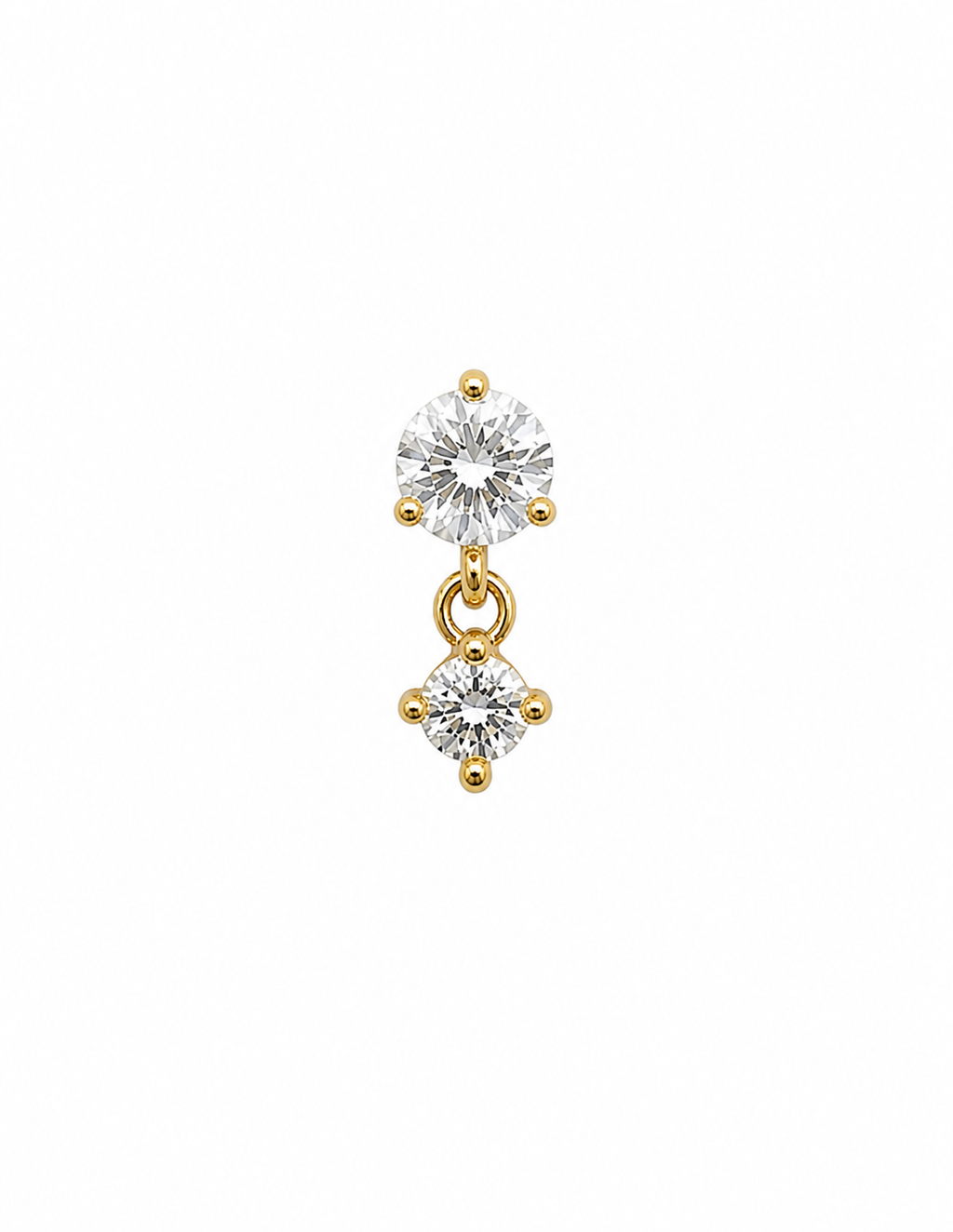 Crystal Dangle Screwback Earring