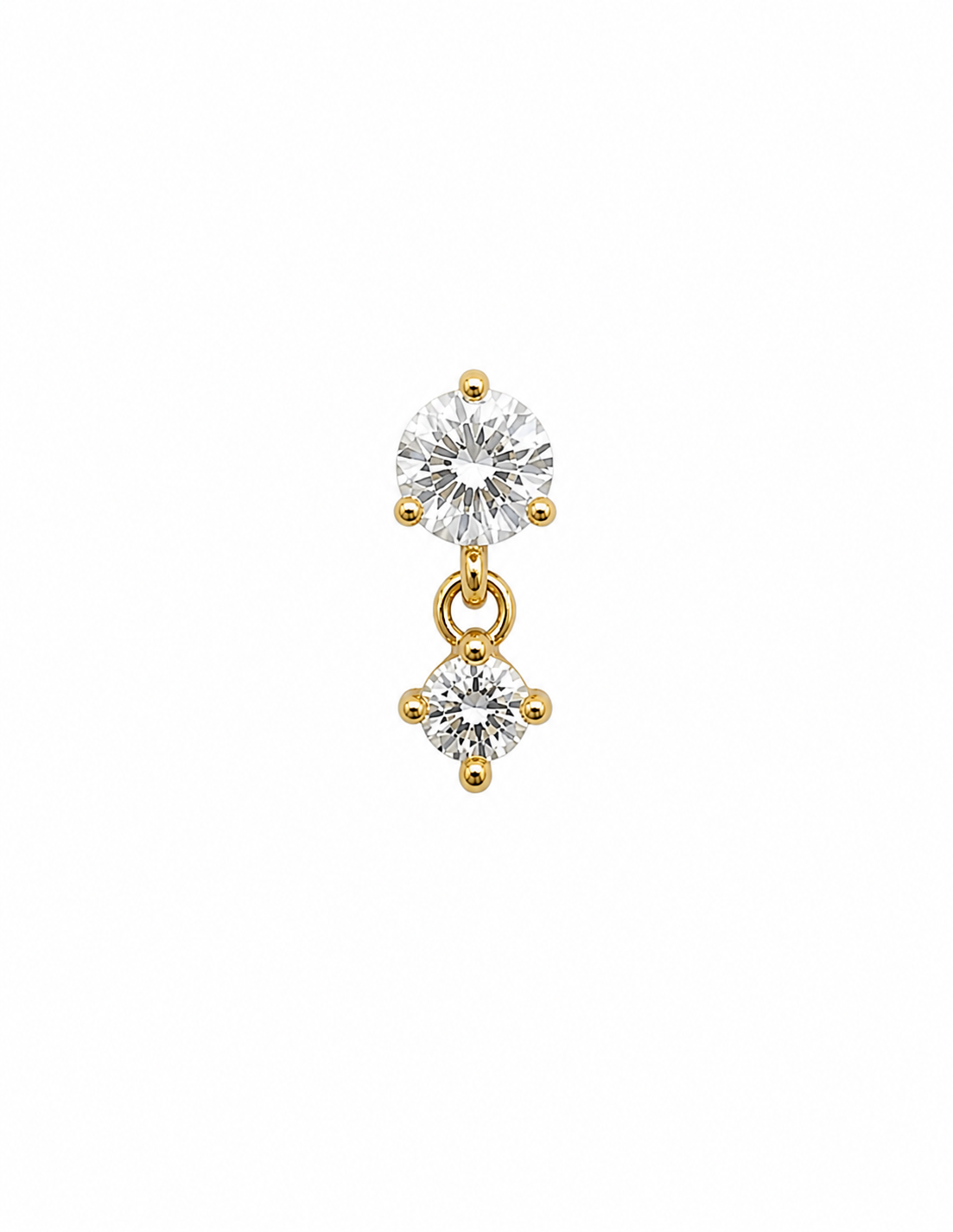 Crystal Dangle Screwback Earring