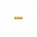 Gold Peas In A Pod Screwback Earring