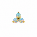 Fire Opal Screwback Earring
