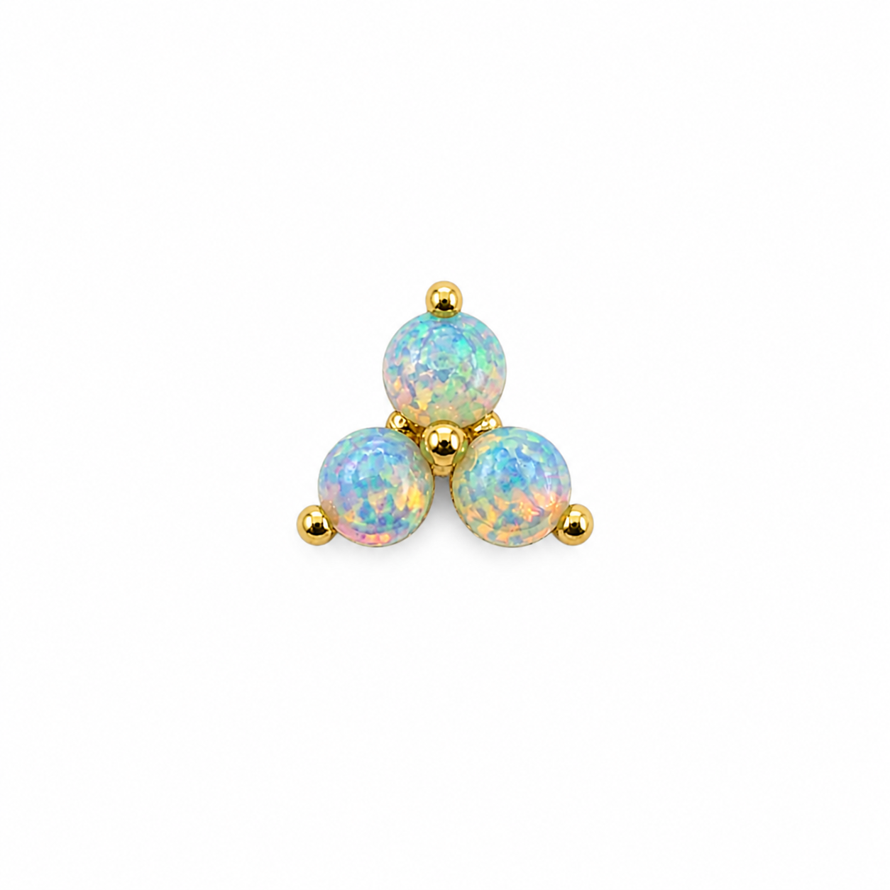 Fire Opal Screwback Earring
