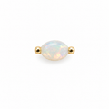 Fire Opal Screwback Earring