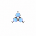 Fire Opal Screwback Earring