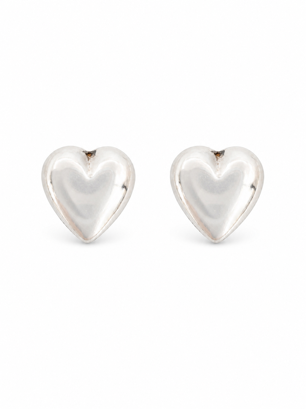 Large Heart Stud Earrings
