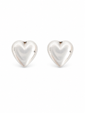 Large Heart Stud Earrings