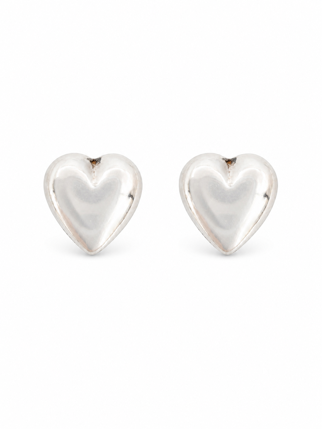 Large Heart Stud Earrings