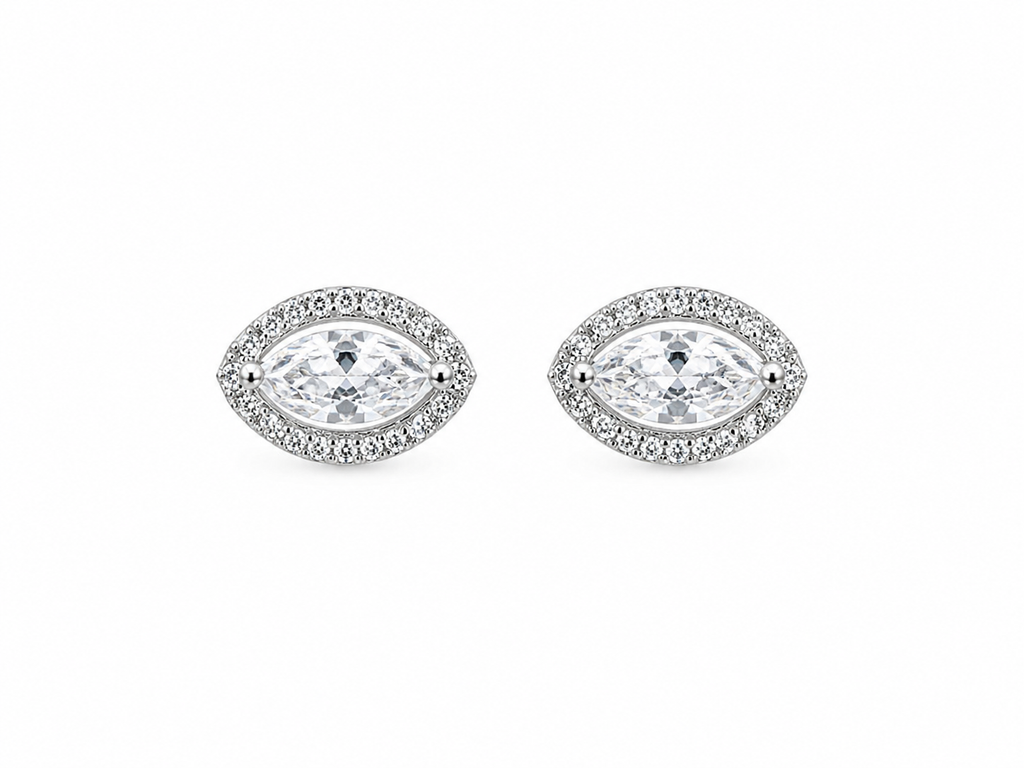 Pavé Crystal Stud Earrings