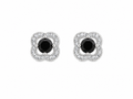 Pavé Crystal Flower Stud Earrings