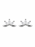 XL Crystal Flower Stud Earrings