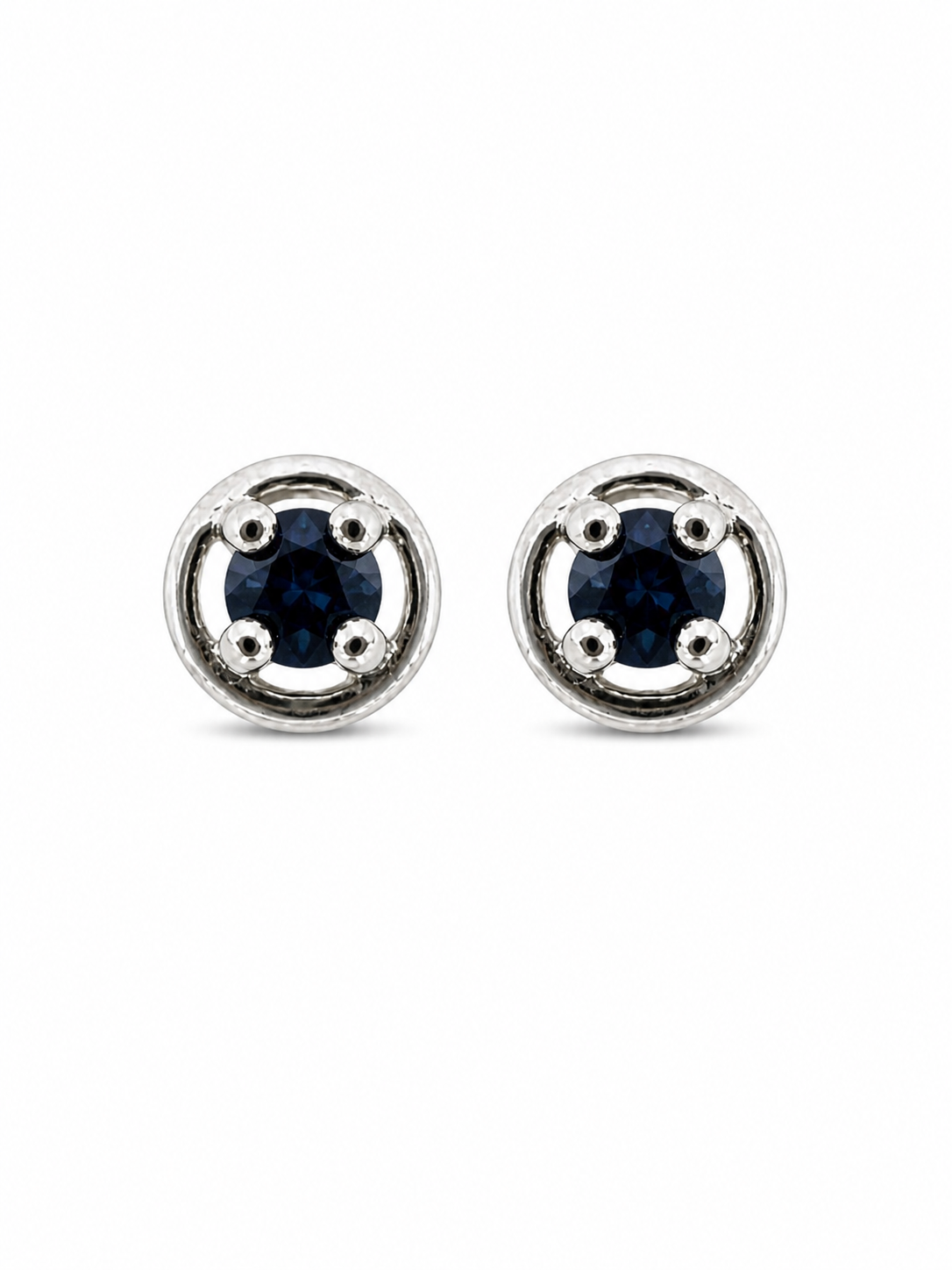 Blue Crystal Stud Earrings