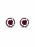 Red Crystal Stud Earrings
