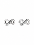 Crystal Infinity Stud Earrings