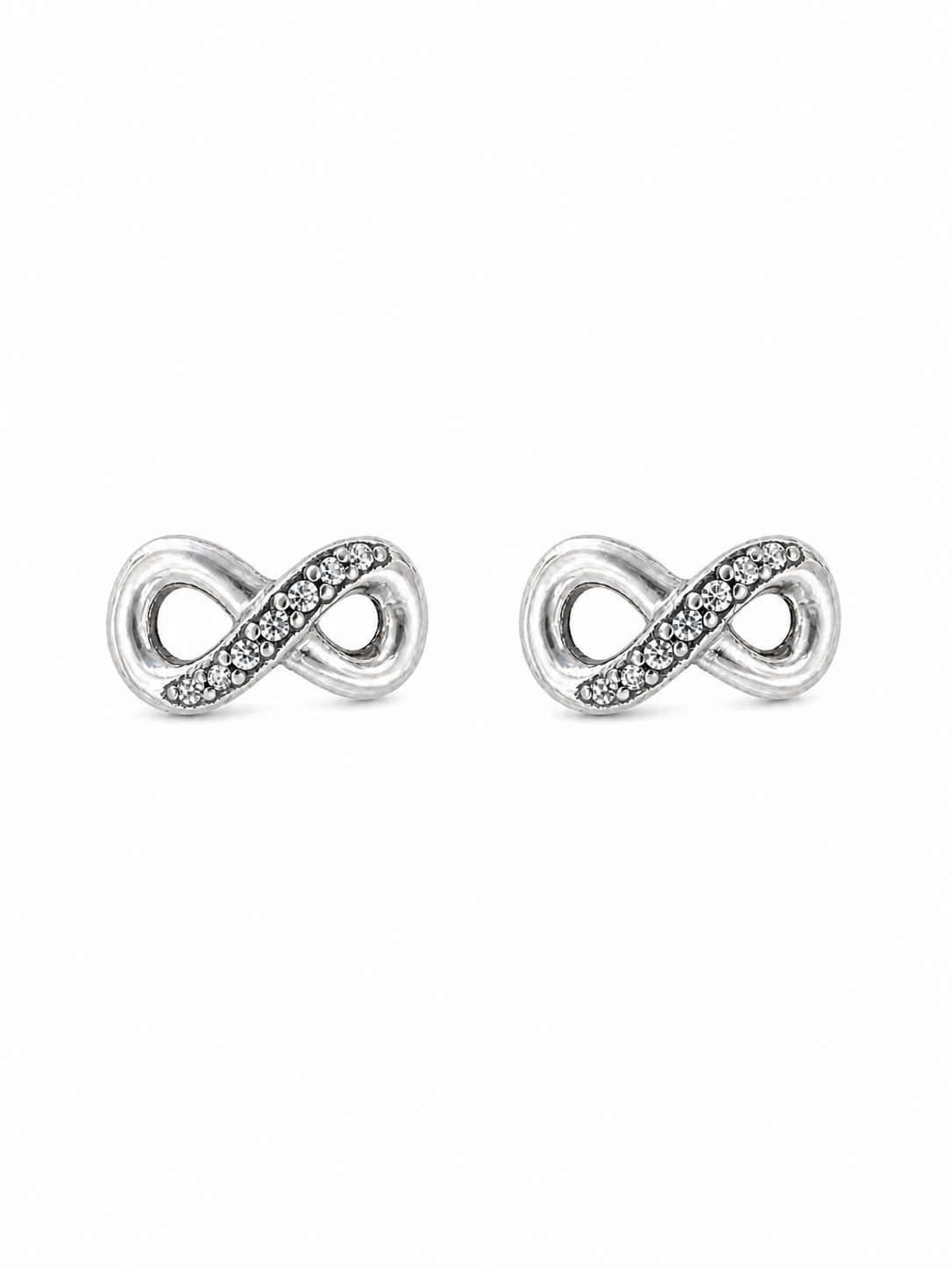 Crystal Infinity Stud Earrings
