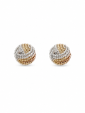 Braided Knot Stud Earrings