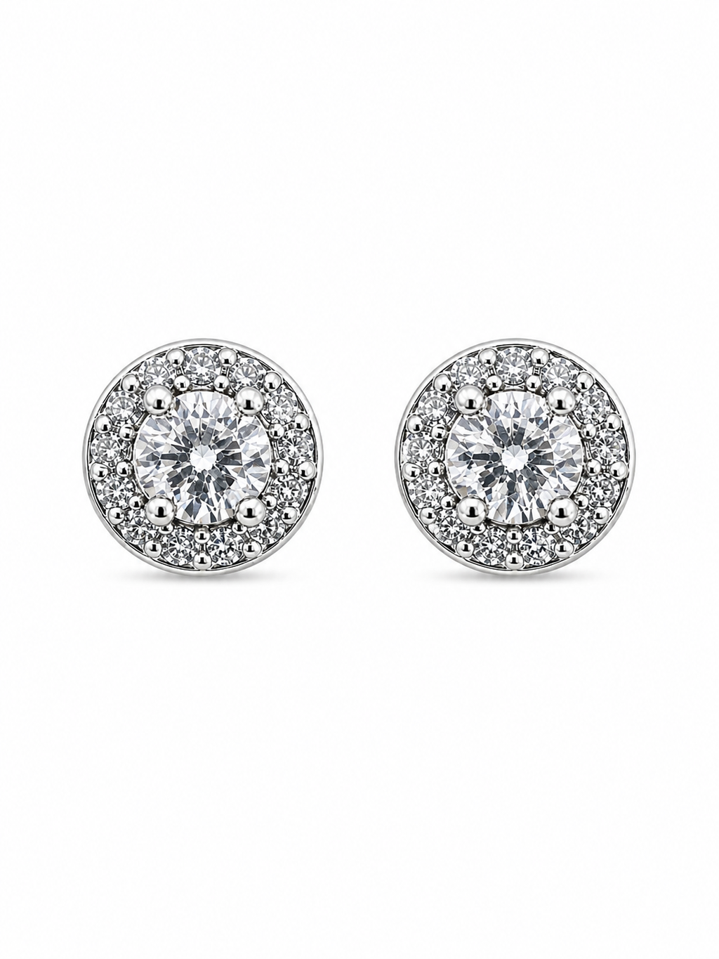 Medium Crystal Stud Earrings