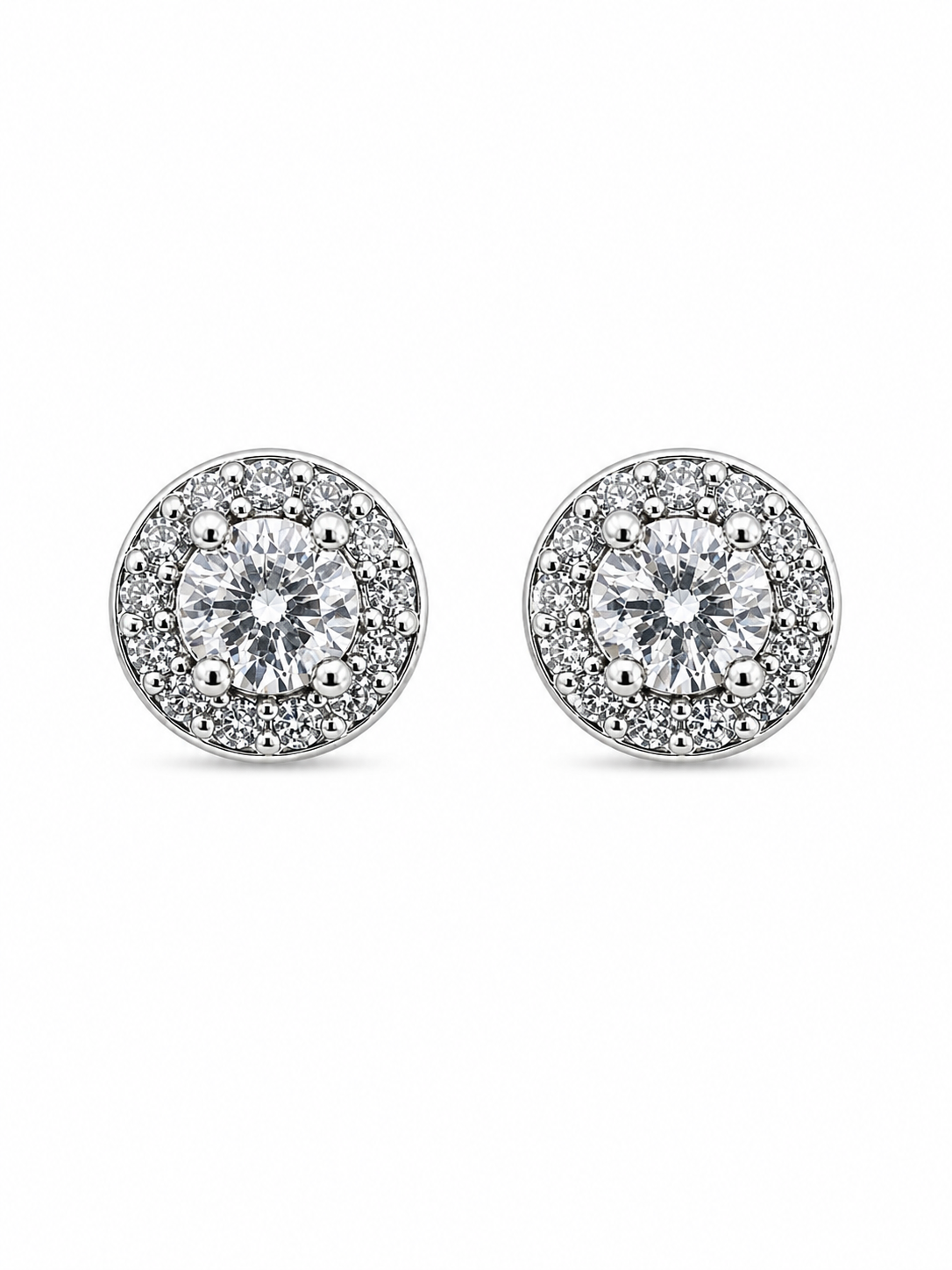 Medium Crystal Stud Earrings
