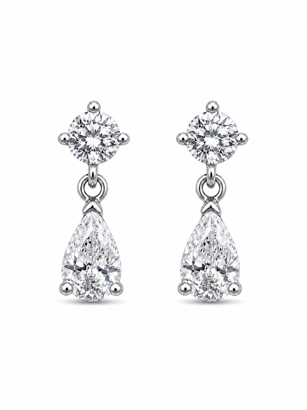 Crystal Dangle Stud Earrings