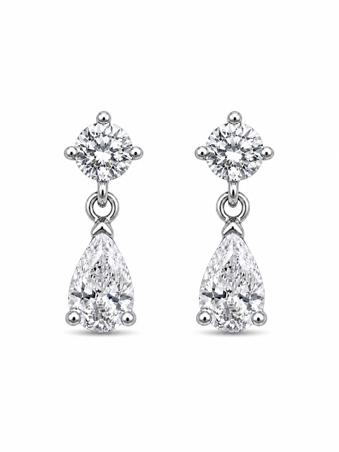 Crystal Dangle Stud Earrings
