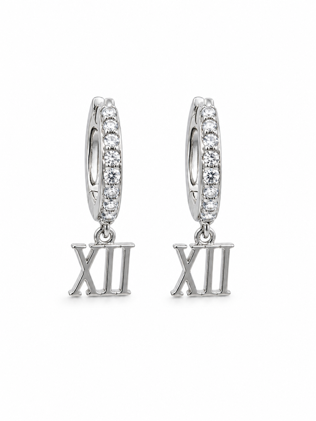 Vespera Numeral Drops in Silver