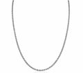 Solid 14k White Gold Rolo Chain Necklace