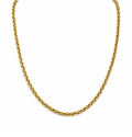 Solid 14k Gold Diamond Cut Rolo Chain
