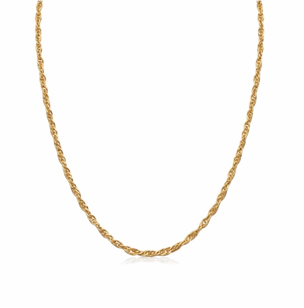 Solid 18k Gold Singapore Chain
