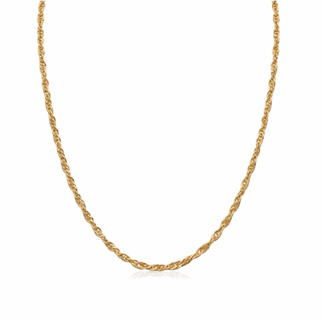 Solid 18k Gold Singapore Chain