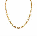 Solid 10k Gold Diamond Cut Figaro Chain