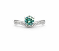 1.0 CT Alexandrite Moissanite Ring #37