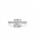 4.20 CT Moissanite Cushion Cut & Pavé