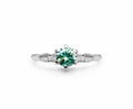 1.0 CT Alexandrite-Color Moissanite Ring
