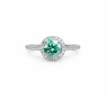 1.0 CT Alexandrite Moissanite Ring #39
