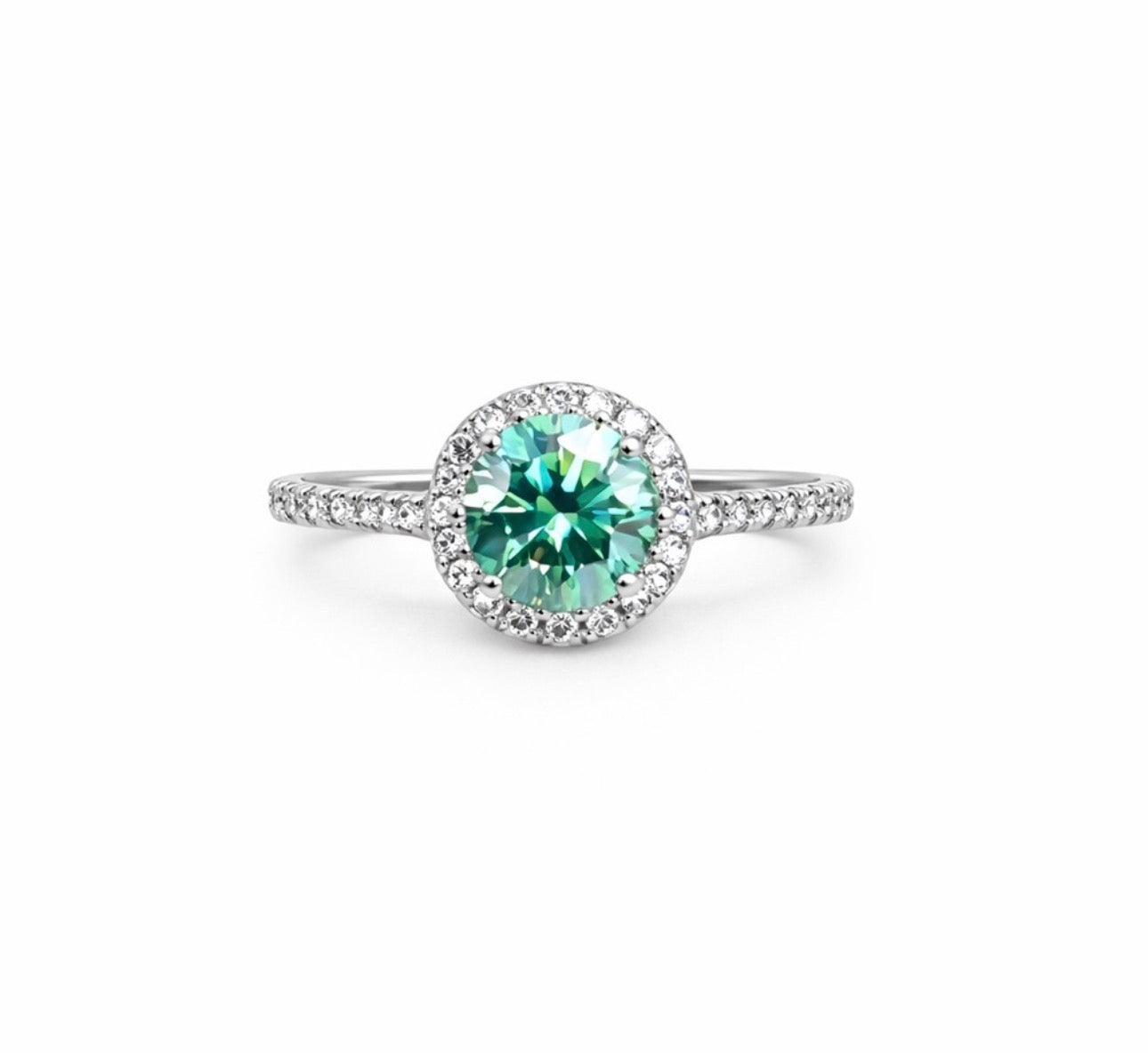 1.0 CT Alexandrite Moissanite Ring #39