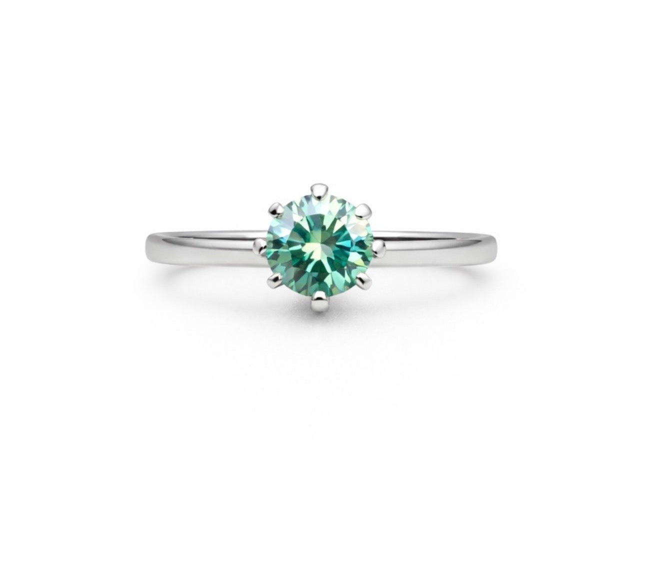1.0 CT Alexandrite Moissanite Ring #36