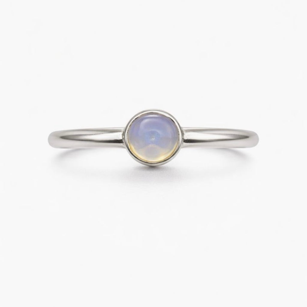 Round Ethiopian Opal Ring
