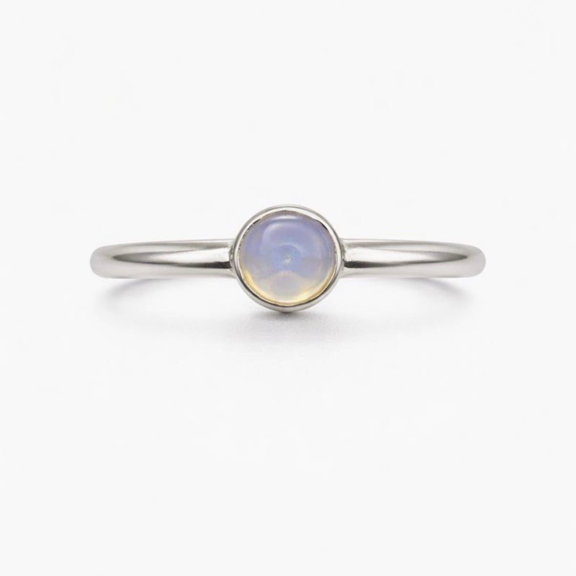 Round Ethiopian Opal Ring