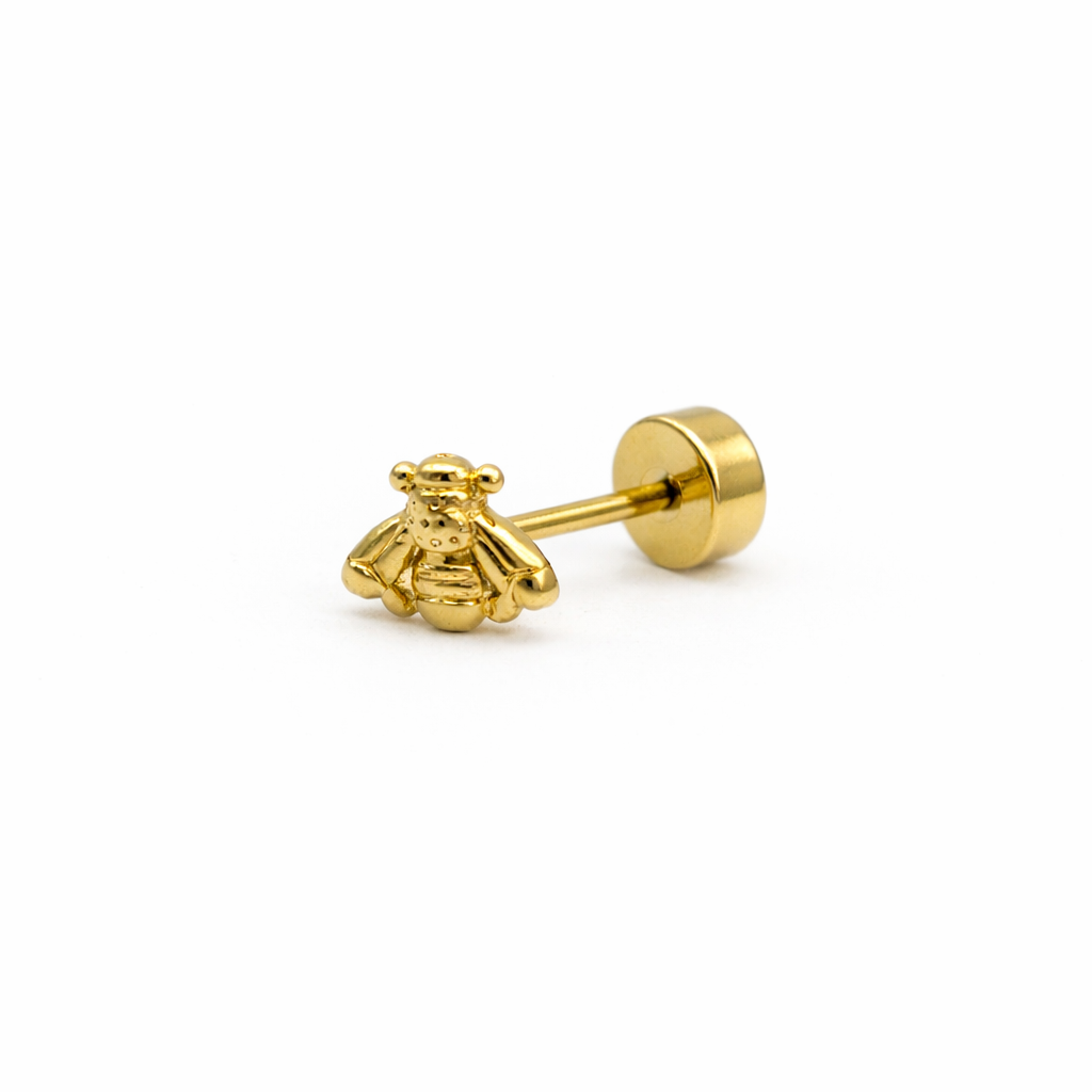 Bumblebee Screwback Earring